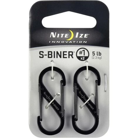 NITE Ize NI-SB1-2PK-01 Mousqueton 3.96 Mm X 1.42 Mm 2 Pc(s) - Noir 3 NITE Ize NI-SB1-2PK-01 Mousqueton 3.96 Mm X 1.42 Mm 2 Pc(s) - Noir