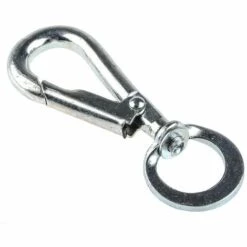 RS PRO Mousqueton Pivotant, Acier Plaqué Zinc, Dia. 5.5mm, Longueur 66mm ( Prix Pour Paquet De 5 )