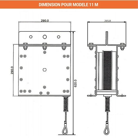EPI - MATISERE Antichute 11m Jusqu'à 1000kg - LA10100011 4 EPI - MATISERE Antichute 11m Jusqu'à 1000kg - LA10100011 – Image 2