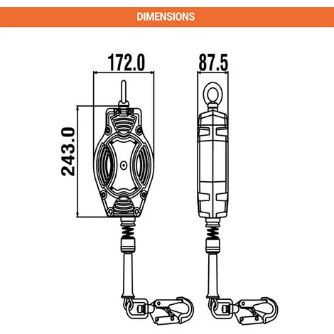 EPI - MATISERE Antichute à Rappel Automatique - Usage Vertical Et Horizontal - 15 M - FA2040215 4 EPI - MATISERE Antichute à Rappel Automatique - Usage Vertical Et Horizontal - 15 M - FA2040215 – Image 2
