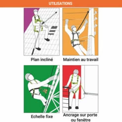 EPI - MATISERE Antichute Coulissant Sur Corde Toronnée - Absorbeur D'énergie - 30 M - FA2010000B/30 -Equipement antichute Soldes 12208688 3