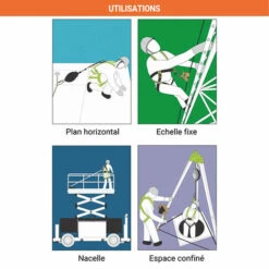 EPI - MATISERE Harnais Gilet Haute Visibilité Jaune - FA1030200 -Equipement antichute Soldes 12208757 3