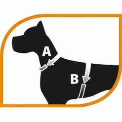 Ferplast AGILA REFLEX 5-9 Harnais Ergonomique Haute Visibilité Pour Chiens Avec Fermeture à Micro-réglage. Différentes Couleurs Et Tailles. . Variante 6 - Mesures: A=B 57-65 Cm 25 Mm - Orange - Orange -Equipement antichute Soldes 12573908 2