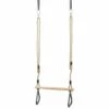 TODECO Trapèze En Bois, Balançoire Avec Anneaux De Gymnastique, Vert, 200 Cm, Mousqueton Et Ceinture, Matériau: Plastique (PP, PE), Bois -Equipement antichute Soldes 13333083 1