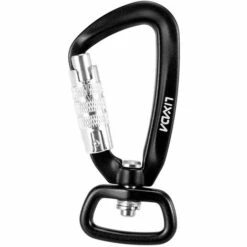 LIXADA Mousqueton Rotatif A 360 °, Noir, Anneau En D -Equipement antichute Soldes 18702742 3