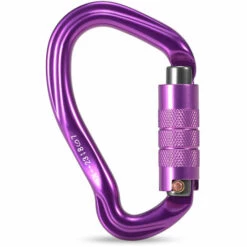 ASUPERMALL Mousqueton A Verrouillage Automatique 23Kn, Violet