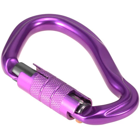 ASUPERMALL Mousqueton A Verrouillage Automatique 23Kn, Violet 4 ASUPERMALL Mousqueton A Verrouillage Automatique 23Kn, Violet – Image 2