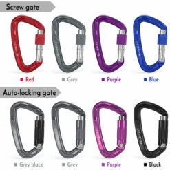 ASUPERMALL Mousqueton A Fermeture Verrouillable 24Kn, Rouge, Porte A Vis 10 ASUPERMALL Mousqueton A Fermeture Verrouillable 24Kn, Rouge, Porte A Vis -Equipement antichute Soldes 18702895 4