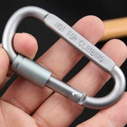 ASUPERMALL Mousqueton De Camping, Forme D, Avec Serrure, 12 Pieces -Equipement antichute Soldes 19234931 3