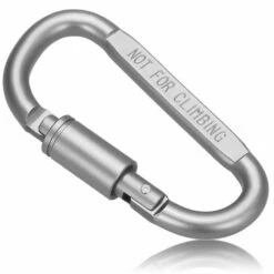 ASUPERMALL Mousqueton De Camping, Forme D, Avec Serrure, 12 Pieces -Equipement antichute Soldes 19234931 4