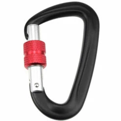 ASUPERMALL Mousqueton, Avec Fermeture A Vis 12Kn, 5 Pcs, Noir -Equipement antichute Soldes 19235032 4