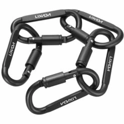 ASUPERMALL Mousqueton A Verrouillage A Anneau En D En Alliage D'Aluminium, Paquet De 9, Noir -Equipement antichute Soldes 19883577 3