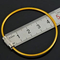 ASUPERMALL 10Pcs Colore Keychain De Fil En Acier Inoxydable Corde Porte-Cles Avion Câble Rapport Anneau Pour Keyring Randonnee En Plein Air -Equipement antichute Soldes 23157224 3