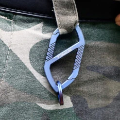 ASUPERMALL Ultraleger Alliage De Titane Porte-Cle Porte-Cles Mousqueton A Degagement Rapide Avec Porte-Cles, Gris, Ta6369 -Equipement antichute Soldes 23190749 3