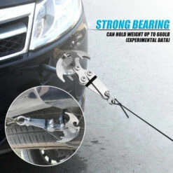 ASUPERMALL Grande Taille Gravity En Acier Inoxydable Crochet Mousqueton Puissant Aimant Exterieur Pliable Grappling Griffes Multifonctions Traction Voiture Sauvetage Edc Outil Tactique Porte-Cles D'Urgence Camping Voyage Kits D'Escalade -Equipement antichute Soldes 23194747 5