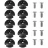ASUPERMALL 10Pcs Plate-Forme Ligne Guide Slotted Round Out Accessoires Pour Fitting Kayak Canoe Bateau