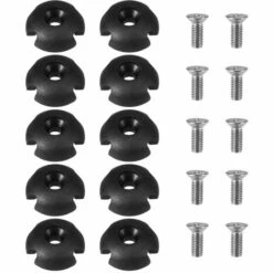 ASUPERMALL 10Pcs Plate-Forme Ligne Guide Slotted Round Out Accessoires Pour Fitting Kayak Canoe Bateau
