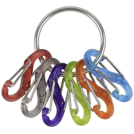 Porte-clés Avec Mousqueton NITE Ize NI-KRG2-11-R3 Rouge, Noir, Lilas, Vert, Orange, Bleu 1 Pc(s) 3 Porte-clés Avec Mousqueton NITE Ize NI-KRG2-11-R3 Rouge, Noir, Lilas, Vert, Orange, Bleu 1 Pc(s)