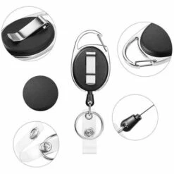 LANGRAY Porte-badge, Cartes-clés (3 Pièces Noires) -Equipement antichute Soldes 25754755 2