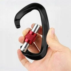 ILOVEMILAN Mousqueton Antichute Mousqueton En Forme De D 12KN Noir (4 -Equipement antichute Soldes 27569666 3