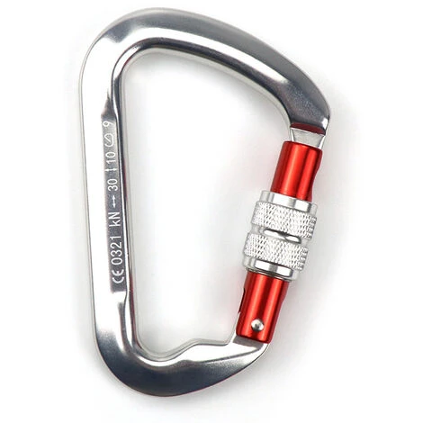 ASUPERMALL 30Kn Mousquetons Serrure Principale, Verrouillage Manuel, Argent 3 ASUPERMALL 30Kn Mousquetons Serrure Principale, Verrouillage Manuel, Argent