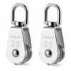 ABCRITAL 2 Pcs Poulie En Acier Inox 304 M25 Poulie De Levage Rouleau De Chargement -Equipement antichute Soldes 28209338 1