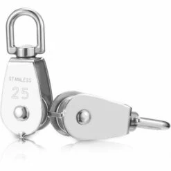 ABCRITAL 2 Pcs Poulie En Acier Inox 304 M25 Poulie De Levage Rouleau De Chargement -Equipement antichute Soldes 28209338 4