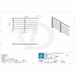 KIT Garde-Corps INOX DESIGN Pack 200cm / Inox 304 -Equipement antichute Soldes 28590676 5