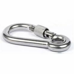 AFGDIFFUSION Mousqueton De Pompier à Oeil Et écrou De Sécurité Inox A4 Angle Racine > Accueil > ACCASTILLAGE > Mousqueton : Racine > Accueil > ACCASTILLAGE > Mousqueton