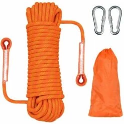 Perle Rare Corde De Sécurité, Corde En Nylon, Corde D'escalade Extérieure, Corde D'escalade, Corde D'escalade, Corde De Sauvetage, Corde De Descente, Corde D'escalade, 10 Mètres Orange 12mm