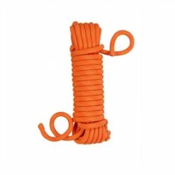 ILoveMilan Corde De Sécurité Corde En Nylon Corde D'escalade En Plein Air Corde D'escalade Corde D'escalade Corde De Sauvetage Corde De Descente Corde D'escalade 10mm Orange (10 Mètres + 2 Mousquetons