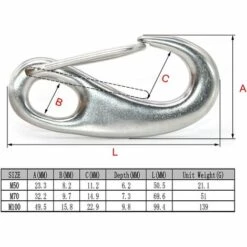 ABCRITAL Mousqueton À Ressort En Acier Inoxydable 314 Avec Œillet Porte-Clés Pour Camping En Plein Air, Équipement De Survie Tactique 11 ABCRITAL Mousqueton À Ressort En Acier Inoxydable 314 Avec Œillet Porte-Clés Pour Camping En Plein Air, Équipement De Survie Tactique -Equipement antichute Soldes 30647927 5