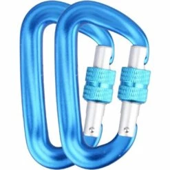 ABCRITAL Mousquetons Aluminum 12 Kn Porte Clé En Forme D 2 Ou 4 Pièces Robuste Petite Boucle Clip Léger Pour Camping Randonnée Sac À Dos Laisse De Chien -Equipement antichute Soldes 30647928 4
