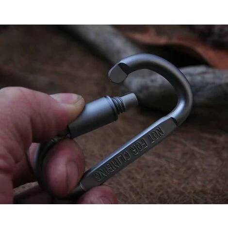 BETTERLIFE Mini Mousqueton Micro 2 Avec Bouchon à Vis, Paquet De 2 7 BETTERLIFE Mini Mousqueton Micro 2 Avec Bouchon à Vis, Paquet De 2 – Image 5