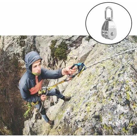 ABCRITAL 2Pcs Bloc De Poulie,Poulie De Levage Pour Cable,Poulie Double A Fixe,Poulie Pour Cable Acier,Poulie Pour Cable,Poulie Double,Poulie Acier Inoxydable (M20-S) 7 ABCRITAL 2Pcs Bloc De Poulie,Poulie De Levage Pour Cable,Poulie Double A Fixe,Poulie Pour Cable Acier,Poulie Pour Cable,Poulie Double,Poulie Acier Inoxydable (M20-S) – Image 5