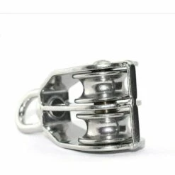 ABCRITAL M15 Poulie Double Pivotante En Acier Inoxydable - 1 Poulie De Levage - Permet De Soulever La Corde De Levage De Bateaux Ou De Yachts, Argent -Equipement antichute Soldes 30777754 3