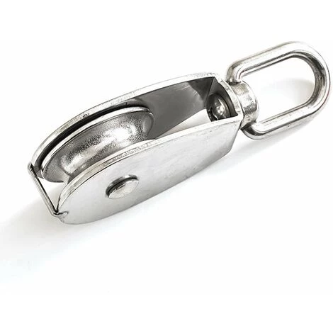 DEVENIRRICHE 2 Pièces Seul Poulies Bloc Rouleau, M32 Poulie Simple En Acier Inoxydable, Poulie Pivotante Pour Corde à Linge, Etendoir, Tendeur, Poids Et Barre De Musculation, Crochet Cord 7 DEVENIRRICHE 2 Pièces Seul Poulies Bloc Rouleau, M32 Poulie Simple En Acier Inoxydable, Poulie Pivotante Pour Corde à Linge, Etendoir, Tendeur, Poids Et Barre De Musculation, Crochet Cord – Image 5