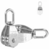 DEVENIRRICHE 2pcs Bloc De Poulie,Poulie De Levage Pour Cable,Poulie Double A Fixe,Poulie Pour Cable Acier,Poulie Pour Cable,Poulie Double,Poulie Acier Inoxydable (M20-S) -Equipement antichute Soldes 30778308 1