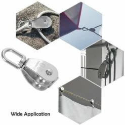 DEVENIRRICHE 2pcs Bloc De Poulie,Poulie De Levage Pour Cable,Poulie Double A Fixe,Poulie Pour Cable Acier,Poulie Pour Cable,Poulie Double,Poulie Acier Inoxydable (M20-S) 10 DEVENIRRICHE 2pcs Bloc De Poulie,Poulie De Levage Pour Cable,Poulie Double A Fixe,Poulie Pour Cable Acier,Poulie Pour Cable,Poulie Double,Poulie Acier Inoxydable (M20-S) -Equipement antichute Soldes 30778308 4