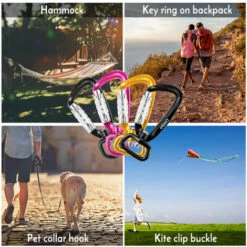 Boucle Autobloquante Pour Coussin D'alpinisme Lixada Ring, Noir A1303TN + D - Noir A1303TN + D -Equipement antichute Soldes 31021549 3