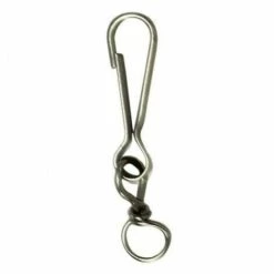 WOLFPACK Moschettone Nichelato Anello Rotante 50 Mm.