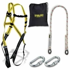 Harnais De S�curit� Dorsal Complet 1,5Mt De Corde Steelpro 1888-Kit1