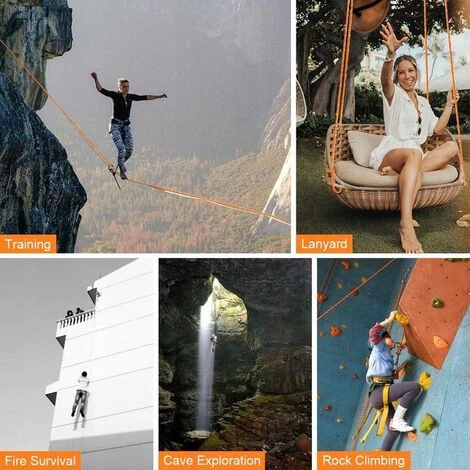 Triomphe Corde De Sécurité Corde En Nylon Corde Corde Grimpant Corde D'escalade Corde De Vie Corde De Vie Corde D'escalade Corde D'escalade 14mm Rouge (30 Mètres + 2 Courbes De Carabine 5 Triomphe Corde De Sécurité Corde En Nylon Corde Corde Grimpant Corde D'escalade Corde De Vie Corde De Vie Corde D'escalade Corde D'escalade 14mm Rouge (30 Mètres + 2 Courbes De Carabine – Image 3