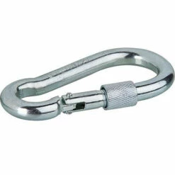 BANYO Mousqueton Zingué Avec Vis De Securite Taille 100x10 Mm Capacite De Charge 350 Kg
