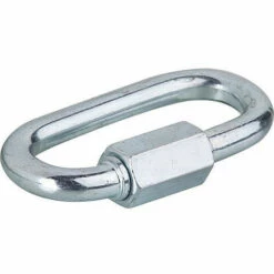 BANYO Mousqueton Ovale Zingué Taille 10x70 Mm Capacite De Charge 550 Kg