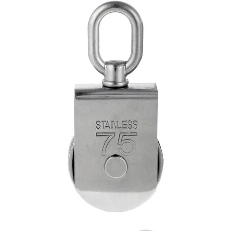 AIDUCHO Robuste Poulie à Corde Réa Simple Avec Emerillon Pivotante En Inox Pulley Block Charge Max. 35-1000 Kg - M75 4 AIDUCHO Robuste Poulie à Corde Réa Simple Avec Emerillon Pivotante En Inox Pulley Block Charge Max. 35-1000 Kg - M75 – Image 2