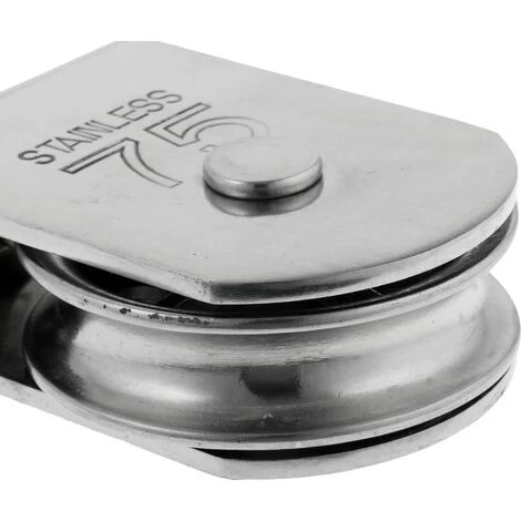 AIDUCHO Robuste Poulie à Corde Réa Simple Avec Emerillon Pivotante En Inox Pulley Block Charge Max. 35-1000 Kg - M75 5 AIDUCHO Robuste Poulie à Corde Réa Simple Avec Emerillon Pivotante En Inox Pulley Block Charge Max. 35-1000 Kg - M75 – Image 3