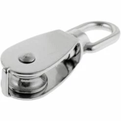 AIDUCHO Robuste Poulie à Corde Réa Simple Avec Emerillon Pivotante En Inox Pulley Block Charge Max. 35-1000 Kg - M20 -Equipement antichute Soldes 33720546 4