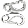 AIDUCHO Lot De 2 Boucle Mousqueton En Inox Alpinisme Escalade Forme Oeuf 5cm -Equipement antichute Soldes 33996993 1