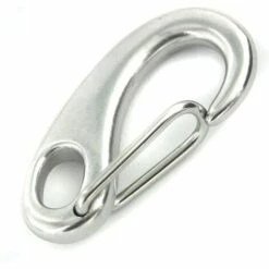 AIDUCHO Lot De 2 Boucle Mousqueton En Inox Alpinisme Escalade Forme Oeuf 5cm -Equipement antichute Soldes 33996993 3